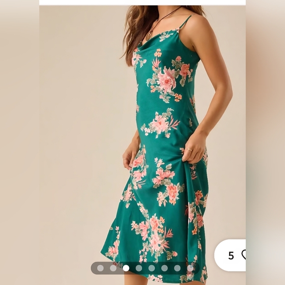 Altar'd State Green Floral Maxi Dress - Picture 4 of 12